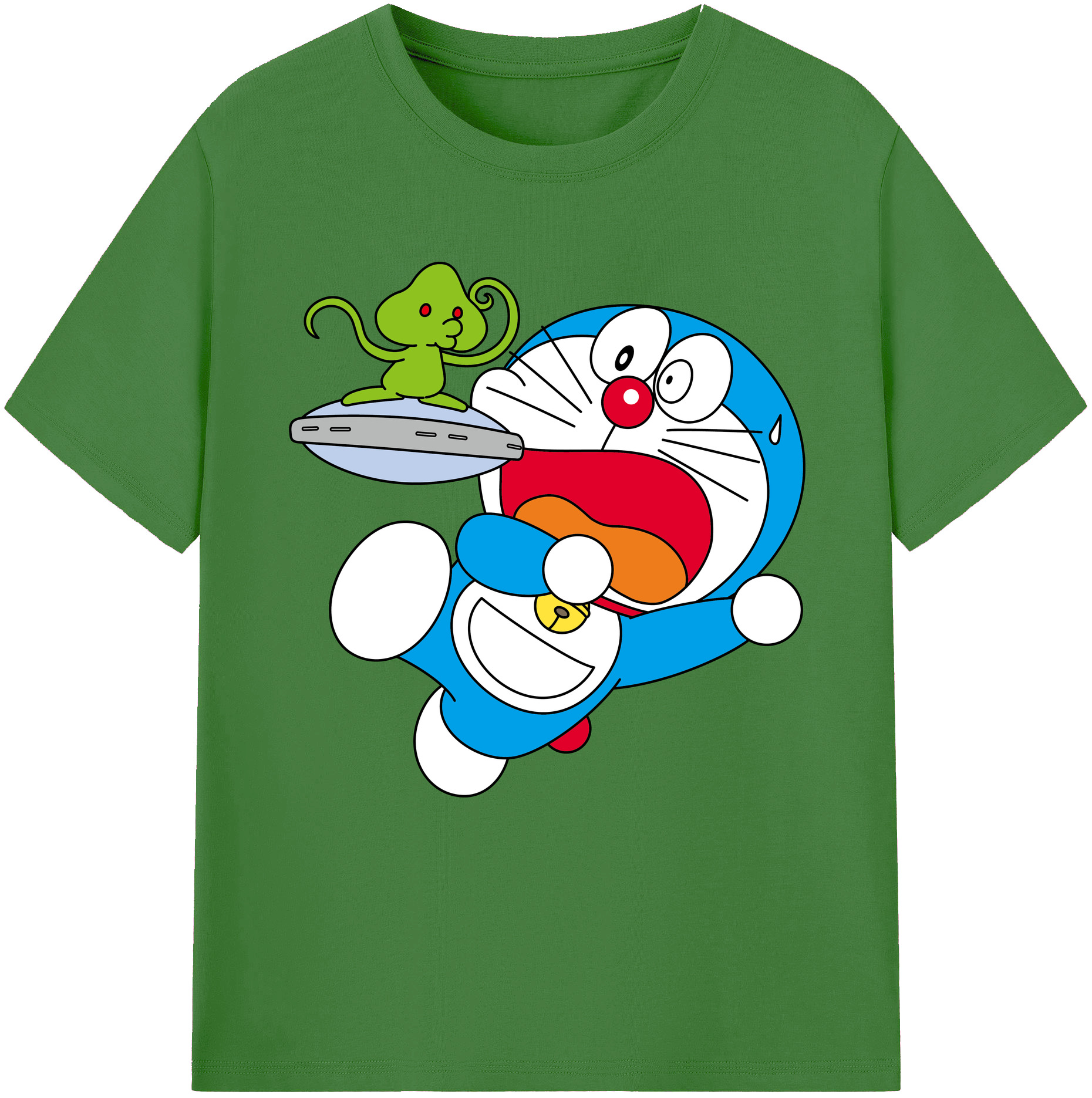 （画像用） ドラえもん Doraemon レディースカジュアルプリントTシャツ（綿100％）